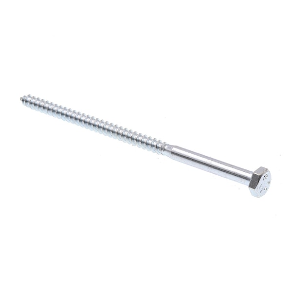 Prime-Line Hex Lag Screw 1/4in X 5in A307 Grade A Zinc Plated Steel 100PK 9055346 - main